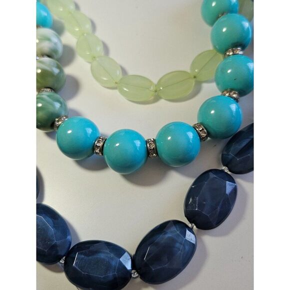 Simple Addiction silver beaded necklace 21.5-24" - Picture 12 of 12